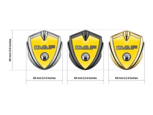 Daf Emblem Metal Badge Pro Design Stainless Steel Edge